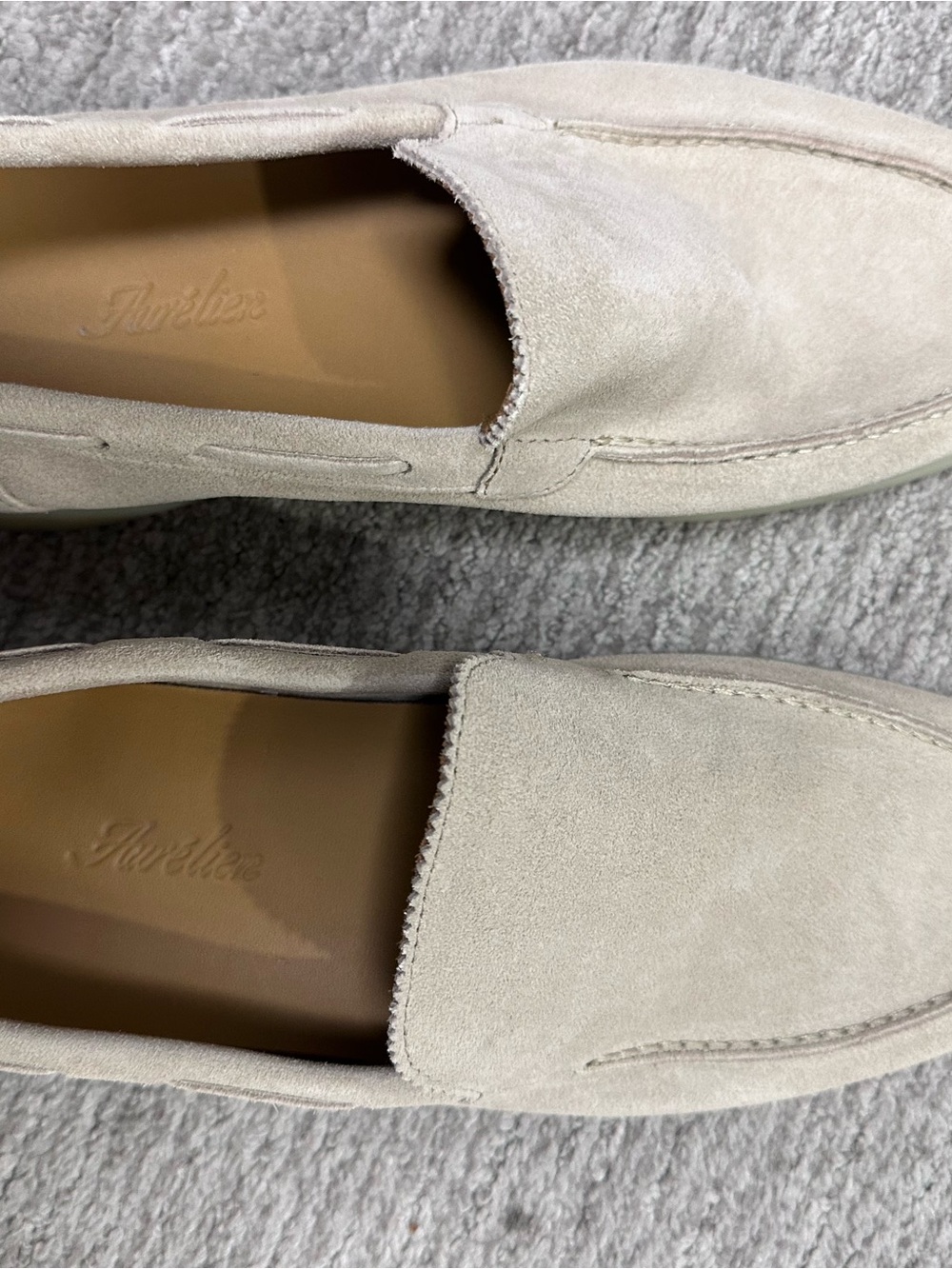 Aurelien Suede Loafers for Men — sand beige